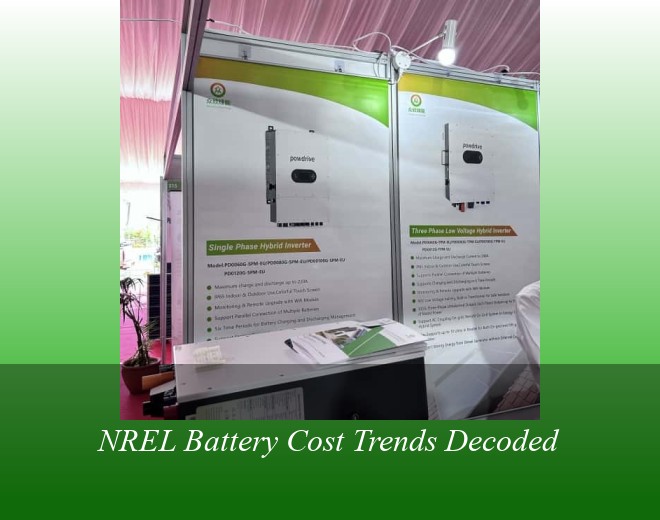 NREL Battery Cost Trends Decoded